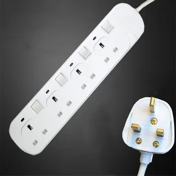 1.8M Extension Cord Socket UK Plug British Standard Power outlet Independent Switch Socket UK 250V 13A Power Strip 2/3/4 Outlet
1.8M Extension Cord Socket UK Plug British Standard Power outlet Independent Switch Socket UK 250V 13A Power Strip 2/3/4 Outlet