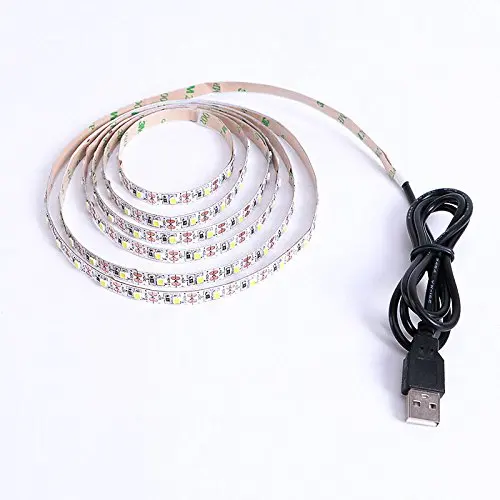 2 м (120 фута) разноцветный 5050 светодиодов s Смола Гибкая RGB USB светодиодная полоса