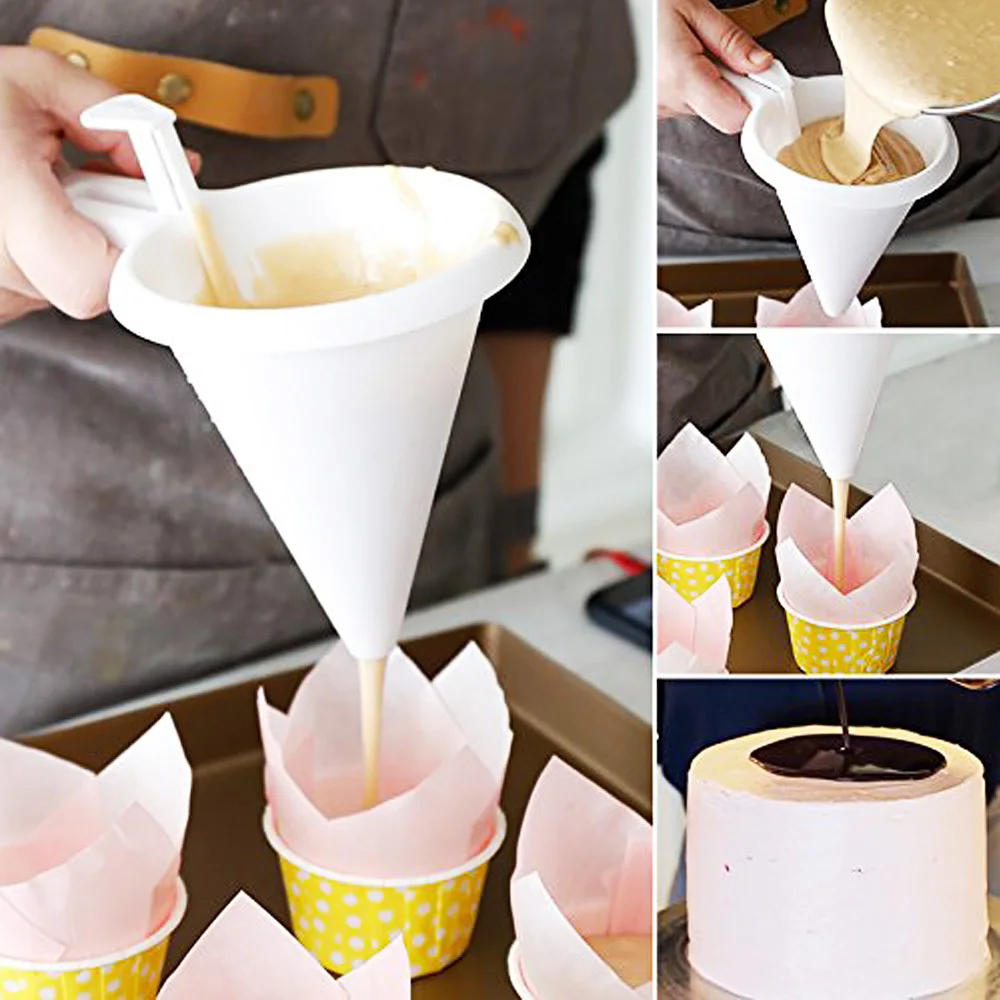 Adjustable Icing Candy Kitchen Funnel Chocolate Pastry Batter Dispenser Cookie Cream Pancake Cupcake Muffin Funnel Baking Tools
Adjustable Icing Candy Kitchen Funnel Chocolate Pastry Batter Dispenser Cookie Cream Pancake Cupcake Muffin Funnel Baking Tools
