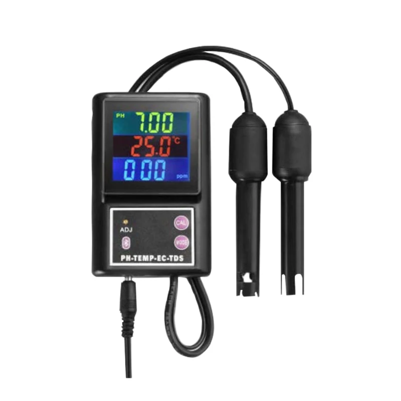 6 in 1 PH Temperature EC TDS Meter Tester Multiparameter Water Quality Analyzer Monitoring Equipment with Mobile Bluetooth
6 in 1 PH Temperature EC TDS Meter Tester Multiparameter Water Quality Analyzer Monitoring Equipment with Mobile Bluetooth