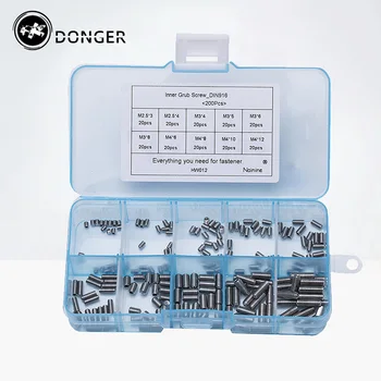 200Pcs/set M2.5 M3 M4 DIN916 304 Stainless Steel Metric Thread Surfboard Fin Screws Inner Hex Cup Point Socket Set Screw HW012
200Pcs/set M2.5 M3 M4 DIN916 304 Stainless Steel Metric Thread Surfboard Fin Screws Inner Hex Cup Point Socket Set Screw HW012