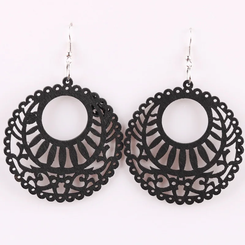 and American new retro earrings exquisite carving round wooden earrings personality clothing accessories wholesale
and American new retro earrings exquisite carving round wooden earrings personality clothing accessories wholesale