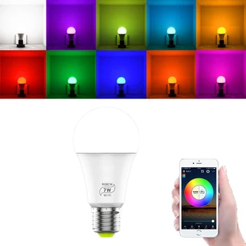 Smart Home Wifi Light Bulb Wireless Dimmable RGB LED E27 Lamp APP Smart 4PC Remote Controller Wifi Smart LED Light Bulb RGB
Smart Home Wifi Light Bulb Wireless Dimmable RGB LED E27 Lamp APP Smart 4PC Remote Controller Wifi Smart LED Light Bulb RGB