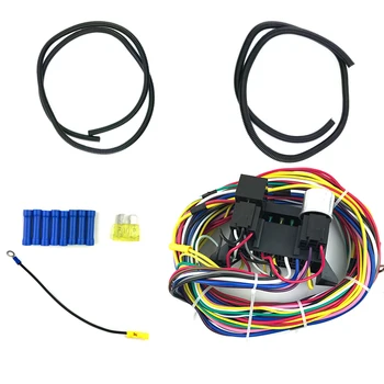 New 12 Circuit Universal Wiring Harness Car Safety Wires Complete Kit Hot Rod Street Rod XL Bumper to Bumper Wire Kit
New 12 Circuit Universal Wiring Harness Car Safety Wires Complete Kit Hot Rod Street Rod XL Bumper to Bumper Wire Kit
