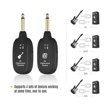 Wireless Guitar System Transmitter Receiver 50M for Electric Bass Guitar Musical Instrument Transceiver free return
Wireless Guitar System Transmitter Receiver 50M for Electric Bass Guitar Musical Instrument Transceiver free return