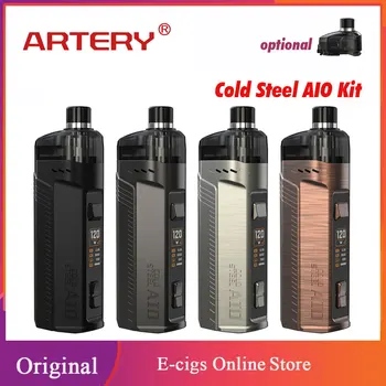 Original New Artery Cold Steel AIO Kit with 4ml Pod Cartridge & 120W Vape Mod XP and RBA Version E-cig Vaporizer Vs Cold Steel
Original New Artery Cold Steel AIO Kit with 4ml Pod Cartridge & 120W Vape Mod XP and RBA Version E-cig Vaporizer Vs Cold Steel