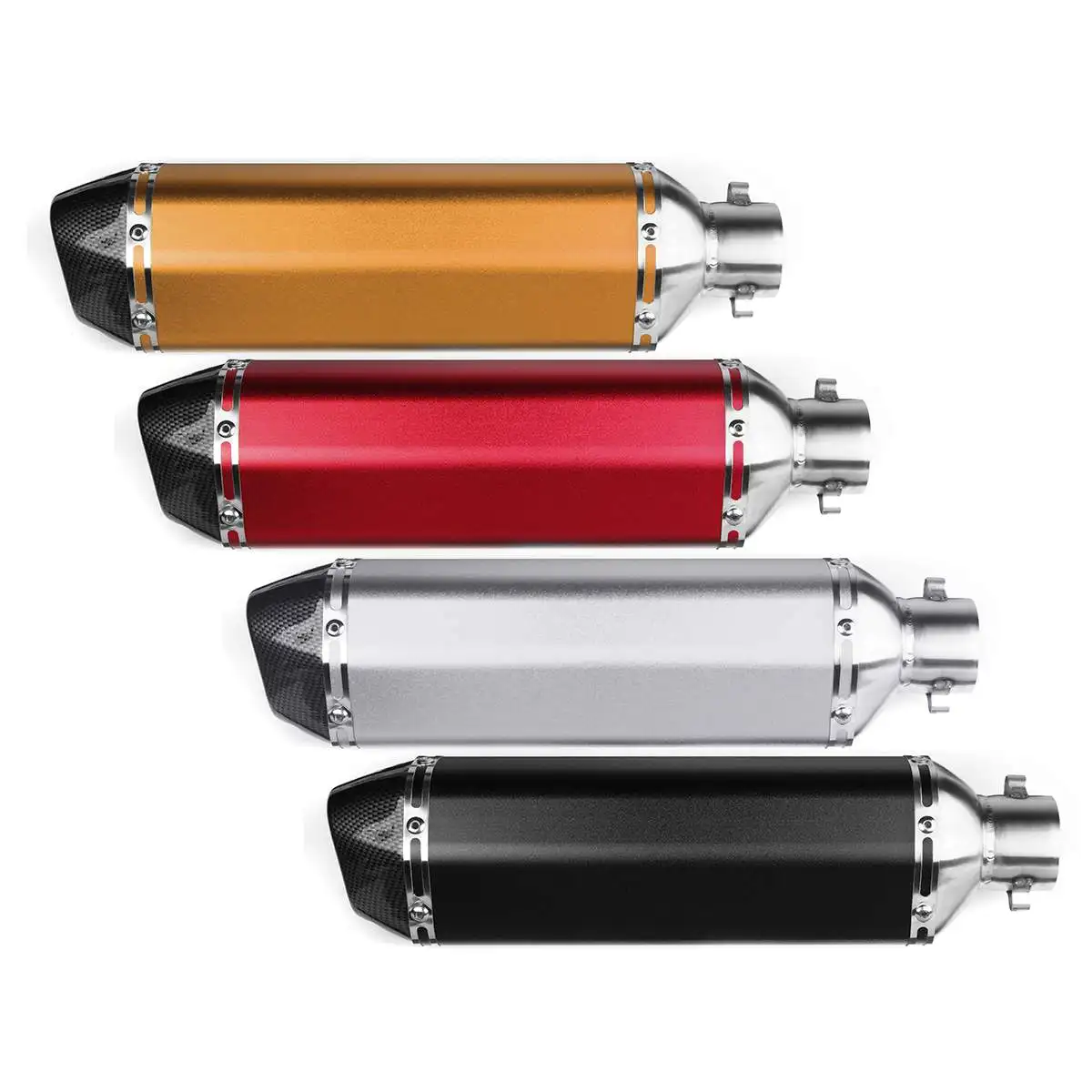 Universal 1Set 38-51mm Motorcycle Exhaust Muffler Escape Slip On Pipe Motorbike Scooter ATV Dirt Bike DIY Carbon Stainless steel
Universal 1Set 38-51mm Motorcycle Exhaust Muffler Escape Slip On Pipe Motorbike Scooter ATV Dirt Bike DIY Carbon Stainless steel