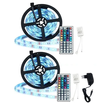 RGB LED Strip Waterproof 2835 5M 10M DC12V Fita LED Light Strip Neon LED 12V Flexible Tape Ledstrip With Controller and Adapter
RGB LED Strip Waterproof 2835 5M 10M DC12V Fita LED Light Strip Neon LED 12V Flexible Tape Ledstrip With Controller and Adapter
