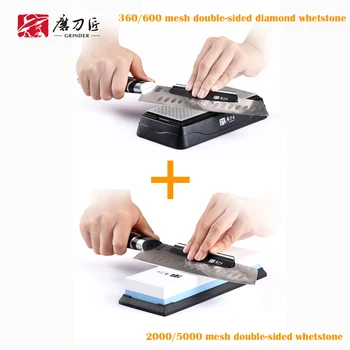 360/600 mesh diamond sharpening whetstone and 2000/5000 high mesh whetstone sharpener combination set-TG0831+TG6520
360/600 mesh diamond sharpening whetstone and 2000/5000 high mesh whetstone sharpener combination set-TG0831+TG6520