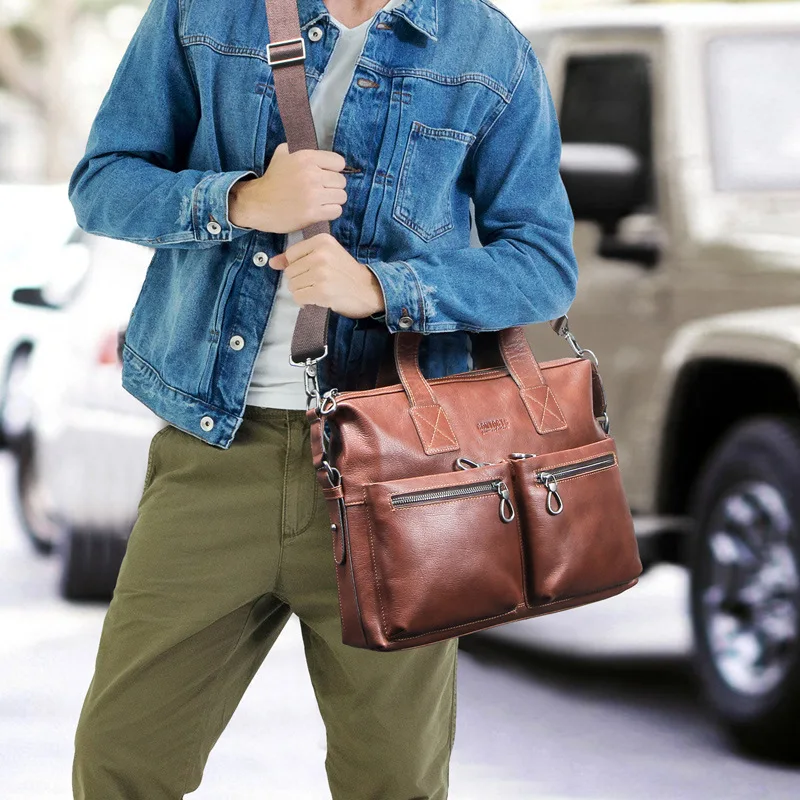 Hot Cow Leather12 Inch Computer Men's Briefcase High Quality Genuine Leather Men's Multi-function Crossbody Bag Man's Handbag
Hot Cow Leather12 Inch Computer Men's Briefcase High Quality Genuine Leather Men's Multi-function Crossbody Bag Man's Handbag