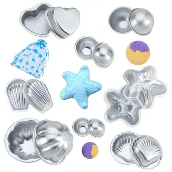 8 Sets 16Pcs Mixed Shape Aluminum Alloy Bath Bomb Molds Sets for Baby Shower
8 Sets 16Pcs Mixed Shape Aluminum Alloy Bath Bomb Molds Sets for Baby Shower