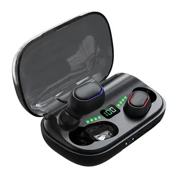 Wireless Headphones Bluetooth V5.0 Earphones LED Display 2200mAh Charging Box with Microphone Waterproof Headphone Touch Control
Wireless Headphones Bluetooth V5.0 Earphones LED Display 2200mAh Charging Box with Microphone Waterproof Headphone Touch Control
