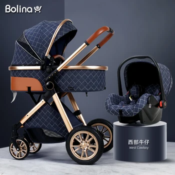 Bolina High Landscape babyStroller 3 in 1 carriage Light Folding And Shock Proof Two way Baby Stroller Baby Comfort for newborn
Bolina High Landscape babyStroller 3 in 1 carriage Light Folding And Shock Proof Two way Baby Stroller Baby Comfort for newborn