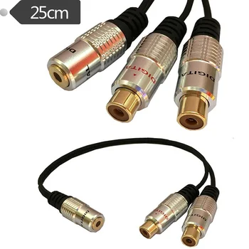 Gold Plated computer adapter case audio cable lotus cable, dc3.5f/2 * RCA f cable aluminum case OFC
Gold Plated computer adapter case audio cable lotus cable, dc3.5f/2 * RCA f cable aluminum case OFC