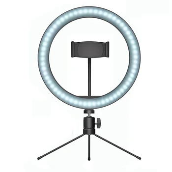 LED Ring Light with Tripod Dimmable Desktop 3 Modes Fill Light Phone Holder for Live Makeup Selfie Photography
LED Ring Light with Tripod Dimmable Desktop 3 Modes Fill Light Phone Holder for Live Makeup Selfie Photography
