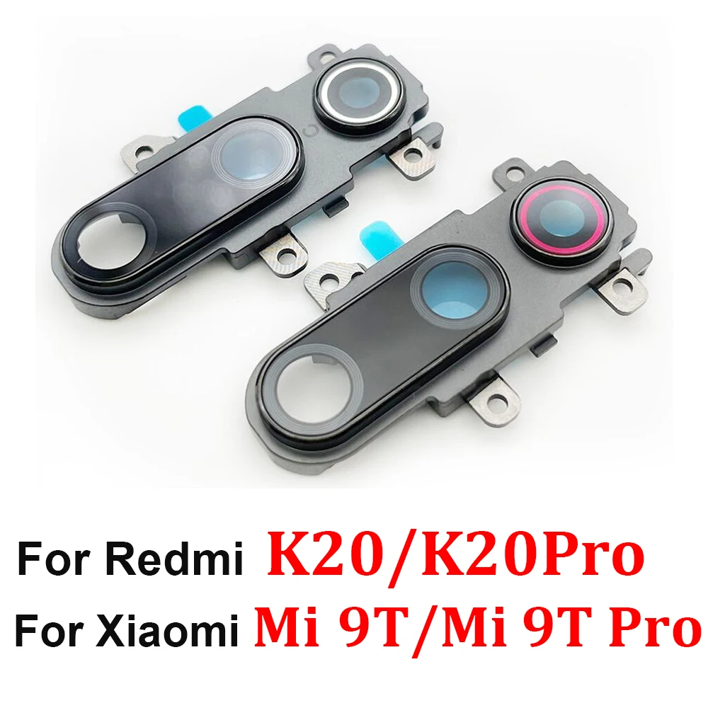 

100% Original Camera Rear Glass Lens Cover With Metal Frame Holder Replacement For Xiaomi Mi 9T/ Mi 9T Pro /Redmi K20 / K20 Pro
