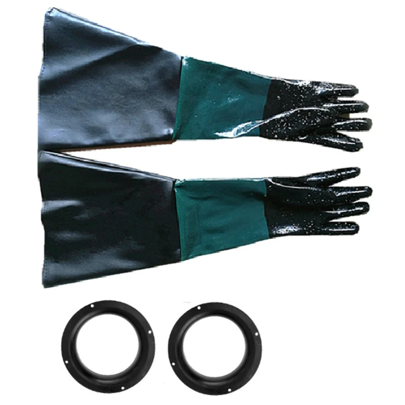 1Pair Durable Rubber Sandblasting Gloves 60cm Heavy Duty Working Protective Sandblaster Gloves for Sandblast Machine Cabinet
1Pair Durable Rubber Sandblasting Gloves 60cm Heavy Duty Working Protective Sandblaster Gloves for Sandblast Machine Cabinet