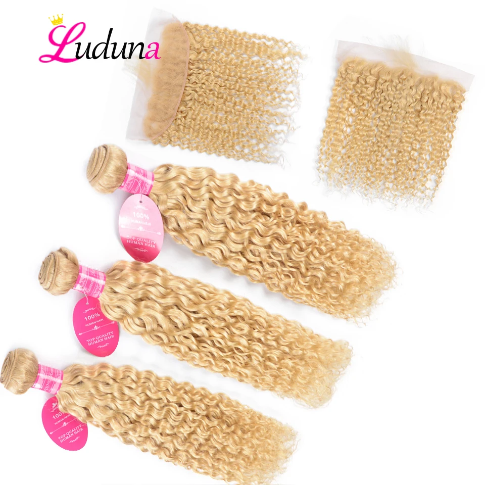 Luduna 613 Bundles With Frontal Brazilian Water Wave Blonde Bundles With Frontal Closure Remy Human Hair Bundles With Closure
Luduna 613 Bundles With Frontal Brazilian Water Wave Blonde Bundles With Frontal Closure Remy Human Hair Bundles With Closure