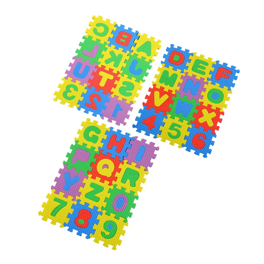 A-Z с буквами алфавита мини-коврик из пены цифрами игровой коврик красочная