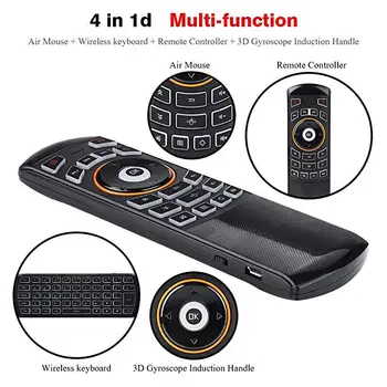 Air Remote Mouse Mini Backlit Wireless Keyboard 2.4GHz X6/X12 3D Remote Control for Mac/Windows/Android Mini PC Mac OS
Air Remote Mouse Mini Backlit Wireless Keyboard 2.4GHz X6/X12 3D Remote Control for Mac/Windows/Android Mini PC Mac OS