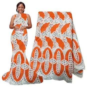 African Swiss Voile Lace Fabric Nigeria Lace Fabric Embroidery Cord Lace Cotton African Bridal Fabric 5 Yards for Wedding orange
African Swiss Voile Lace Fabric Nigeria Lace Fabric Embroidery Cord Lace Cotton African Bridal Fabric 5 Yards for Wedding orange