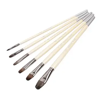 6 Sets Oil Painting Brush Pearlescent Wooden Rod Acrylic Special For Beginner Students
6 Sets Oil Painting Brush Pearlescent Wooden Rod Acrylic Special For Beginner Students