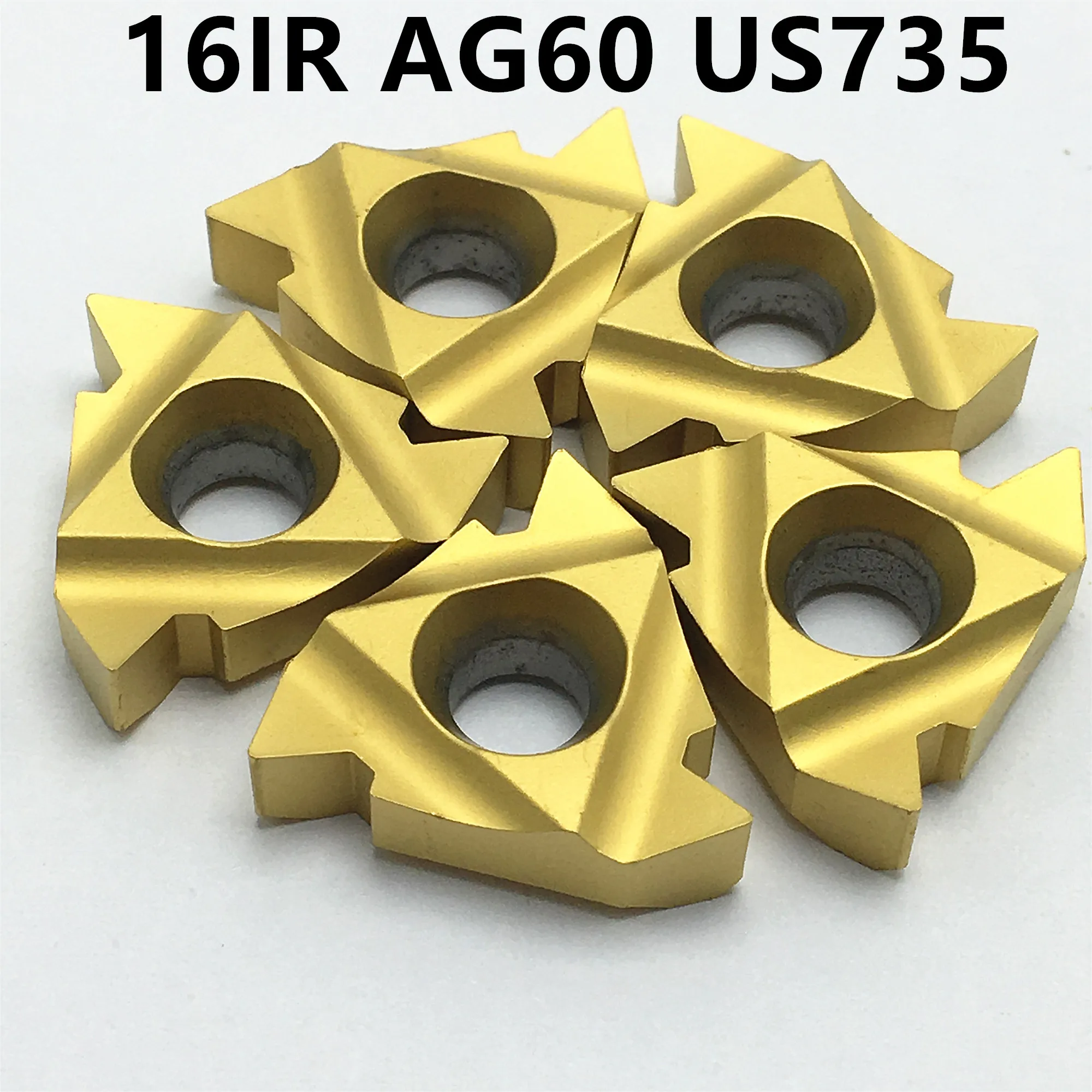 Carbide MMT16IR AG60 US735 Thread turning tool tool turning cutter CNC tool lathe tool 16IRAG60 positive angle threaded blade
Carbide MMT16IR AG60 US735 Thread turning tool tool turning cutter CNC tool lathe tool 16IRAG60 positive angle threaded blade