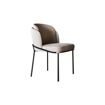 Italian Minimalist Dining Chair Carbon Steel Fabric Dining Chair Simple Light Luxury Chair Comfortable Coffee Shop Chair Enginee 
Italian Minimalist Dining Chair Carbon Steel Fabric Dining Chair Simple Light Luxury Chair Comfortable Coffee Shop Chair Enginee