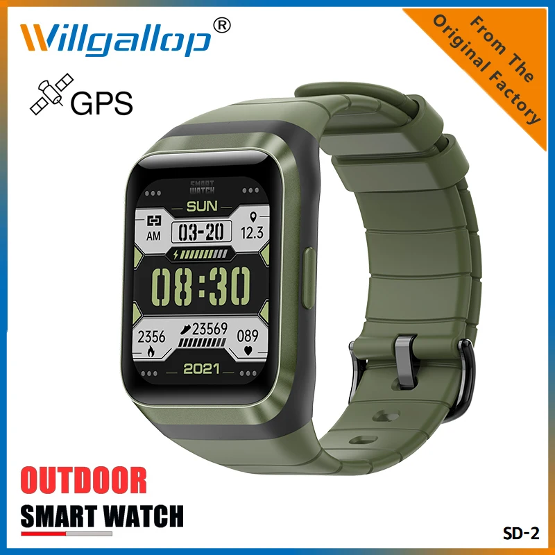 Фото Умные часы Willgallop SD-2 2022 HD мужские GPS IP68 Водонепроницаемые спортивные цифровые с