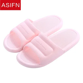 ASIFN Women's Slippers Couple Bathroom Flip Flops Plastic Slides Men Non-slip Home Indoor Quick-drying Summer Chaussures Femme 
ASIFN Women's Slippers Couple Bathroom Flip Flops Plastic Slides Men Non-slip Home Indoor Quick-drying Summer Chaussures Femme