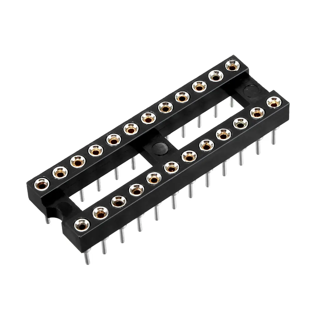 uxcell 5pcs 2.54mm Pitch 7.6mm Row Pitch 2 Row 24 Round Pins Soldering DIP IC Chip Socket Adaptor
uxcell 5pcs 2.54mm Pitch 7.6mm Row Pitch 2 Row 24 Round Pins Soldering DIP IC Chip Socket Adaptor