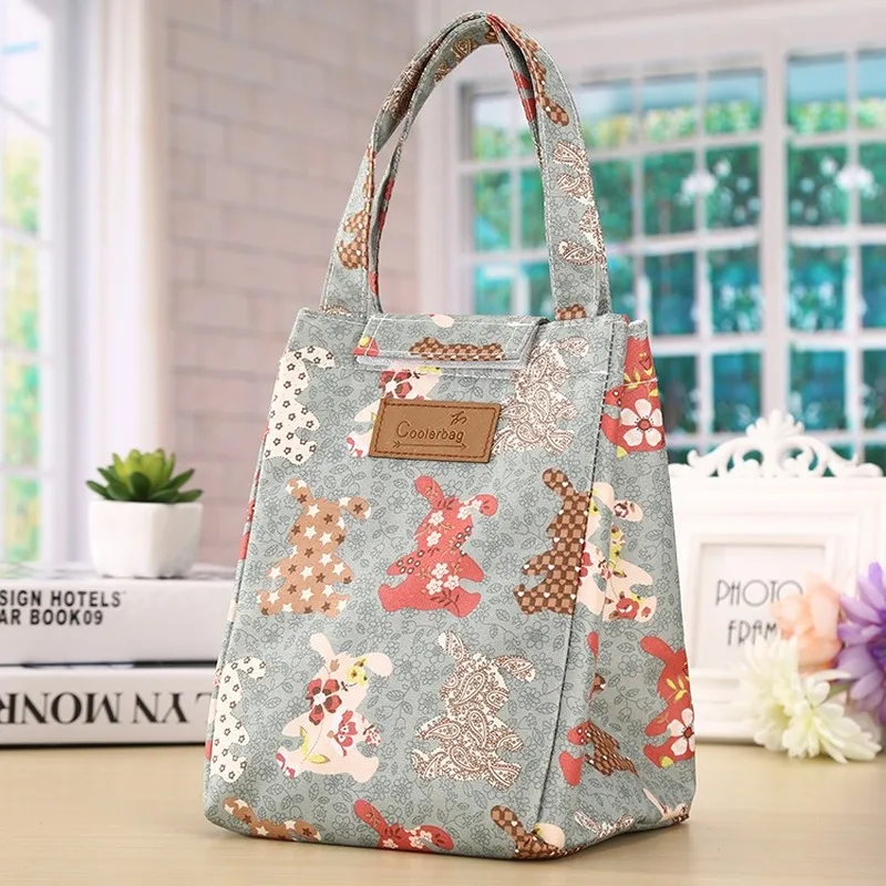 

Fashionable New Korean Version of Environmental Protection Oxford Cloth Insulation Ice Pack Wild Lunch Box Portable Lunch Bag