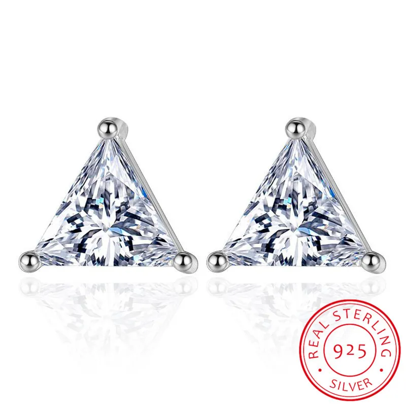 925 Sterling Silver Fine Jewelry AAA+ Zirconia geometry Triangle Stud Earrings For Women brincos de prata S-E210
925 Sterling Silver Fine Jewelry AAA+ Zirconia geometry Triangle Stud Earrings For Women brincos de prata S-E210