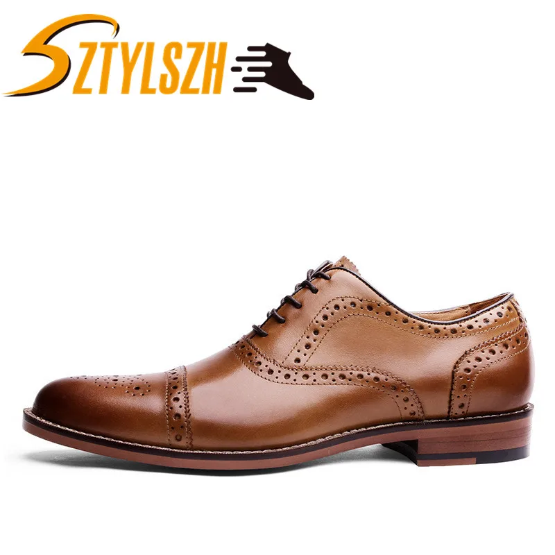 Men's Luxury Brand Genuine Leather Formal Shoes Lace Up dress shoes Oxfords Fashion Retro Shoes Elegant work Footwear Wholesale
Men's Luxury Brand Genuine Leather Formal Shoes Lace Up dress shoes Oxfords Fashion Retro Shoes Elegant work Footwear Wholesale