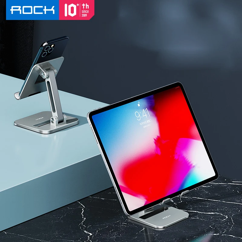 ROCK 360 Degrees Adjustment Portable Phone Tablet Stand For iPad 7.9 9.7 10.5 11 12.9 inch For Samsung Xiaomi Tablet Holder
ROCK 360 Degrees Adjustment Portable Phone Tablet Stand For iPad 7.9 9.7 10.5 11 12.9 inch For Samsung Xiaomi Tablet Holder