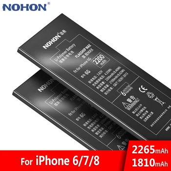 NOHON Battery For iPhone 6 7 8 6G 7G 8G iPhone6 iPhone7 iPhone8 High Capacity Bateria Lithium Polymer Phone Batteries Free Tools
NOHON Battery For iPhone 6 7 8 6G 7G 8G iPhone6 iPhone7 iPhone8 High Capacity Bateria Lithium Polymer Phone Batteries Free Tools