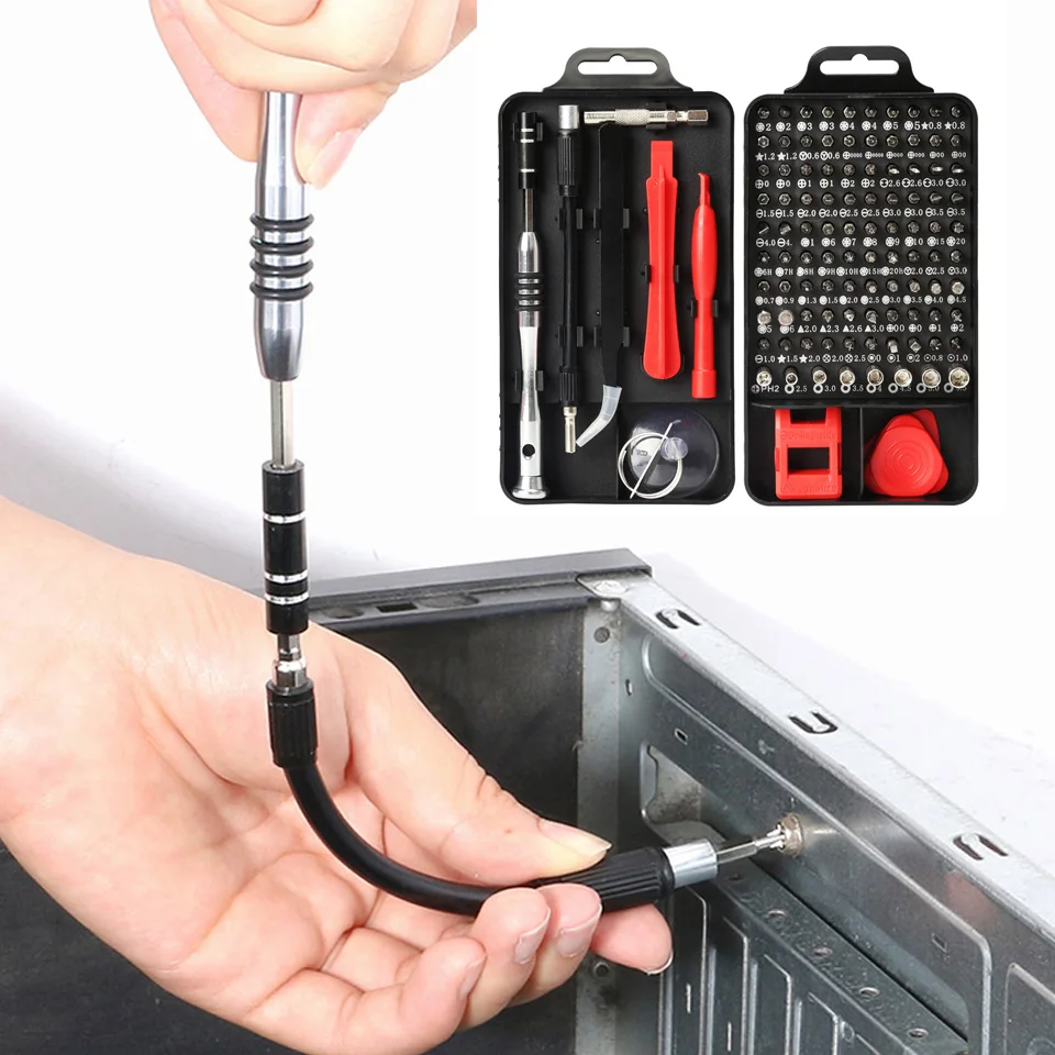 Precision Screwdriver Bit Set Magnetic Torx Screwdriver For Phones Repair Tools Professional 110 in 1 Parafusadeira Tornavida
Precision Screwdriver Bit Set Magnetic Torx Screwdriver For Phones Repair Tools Professional 110 in 1 Parafusadeira Tornavida
