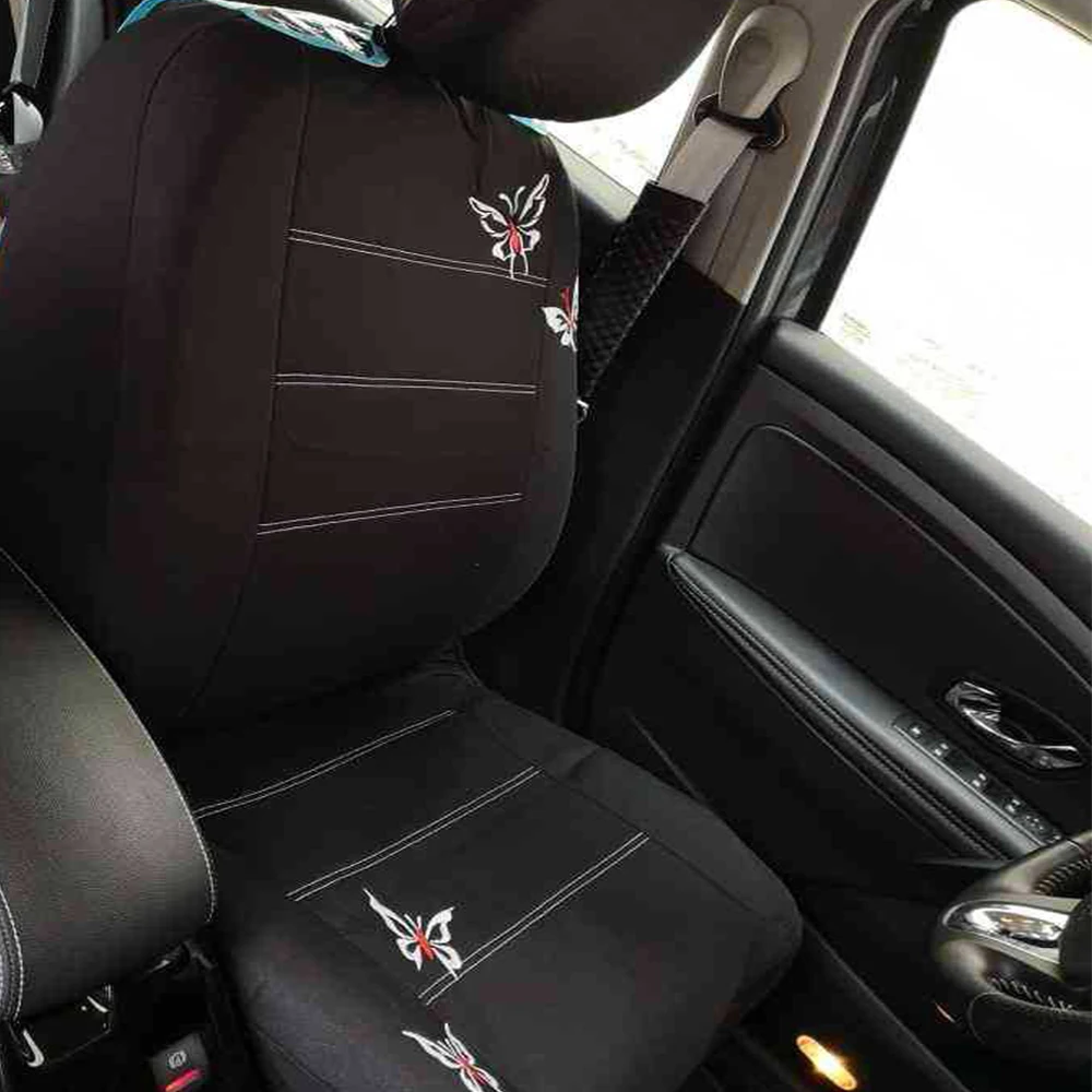 New Car Truck Seat Covers Set Embroider Dolphin Front and Rear For Kia