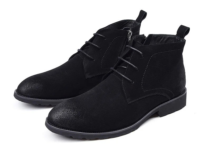 Trend Retro Men Shoes Boots Sharp Point Lace-up Dull Polish Cowhide Business Slip-ons Black Brown Work Shoes 44 Size
Trend Retro Men Shoes Boots Sharp Point Lace-up Dull Polish Cowhide Business Slip-ons Black Brown Work Shoes 44 Size