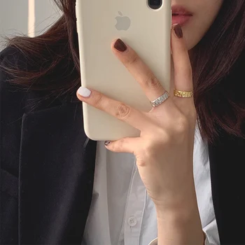 Silver color Crumpled Tin Foil Texture Ring Irregular Rings Minimalist Ring for Women 
Silver color Crumpled Tin Foil Texture Ring Irregular Rings Minimalist Ring for Women