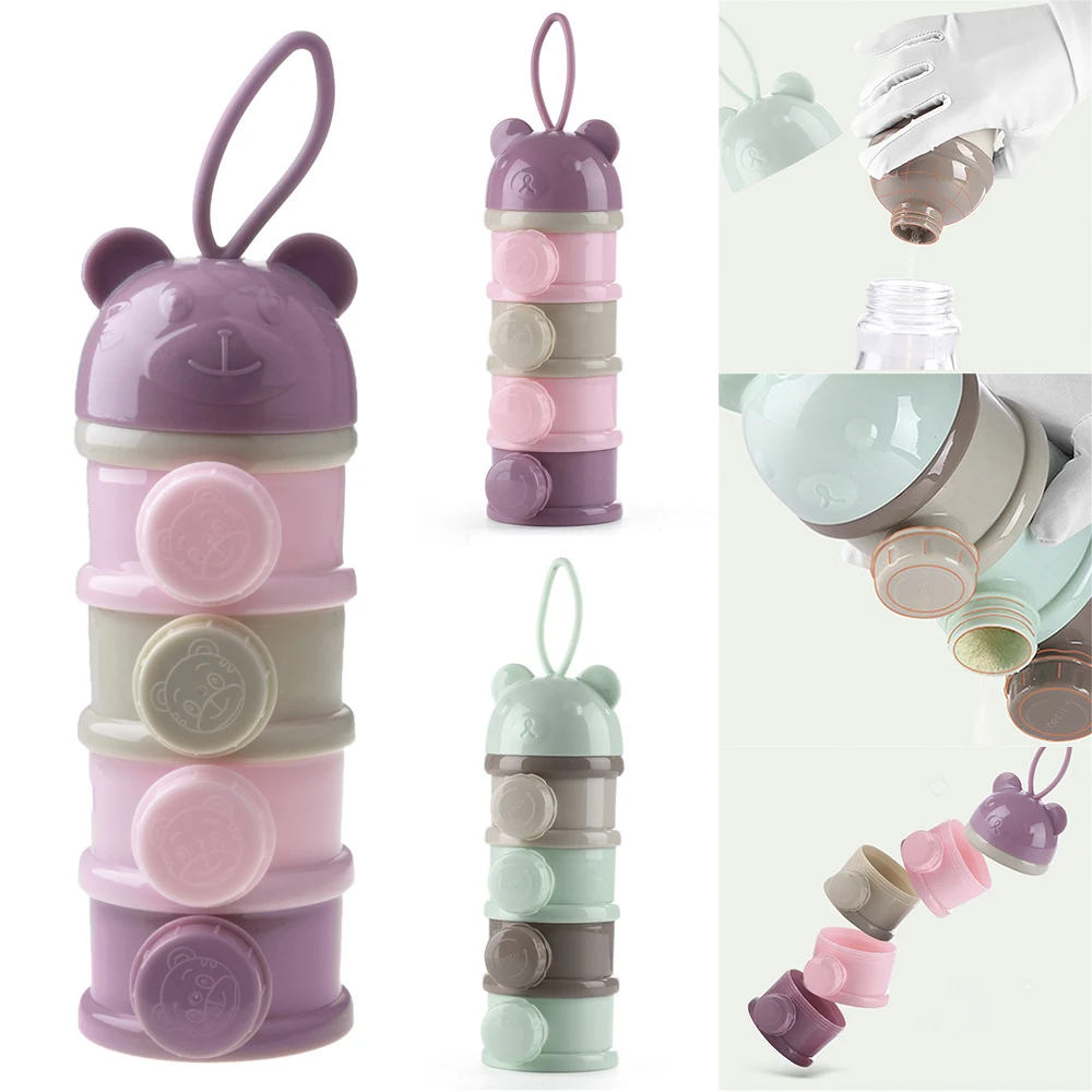 Infant formula dispenser toddler snack outdoor 4-layer stackable food container portable
Infant formula dispenser toddler snack outdoor 4-layer stackable food container portable