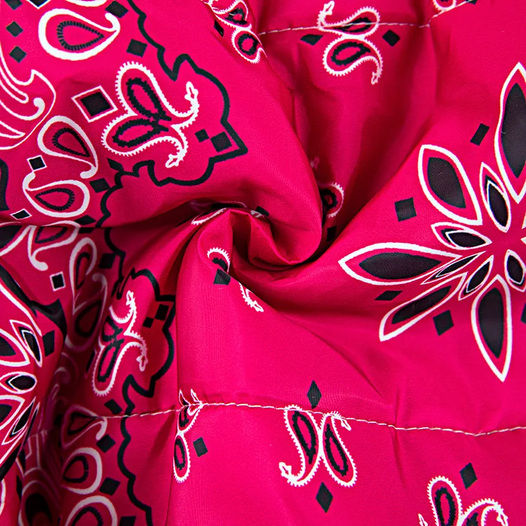 Short Print Cotton-Padded Jacket Women 2020 European And American Fashion New Winter Stand-Up Collar Long-Sleeved Coat Trendy