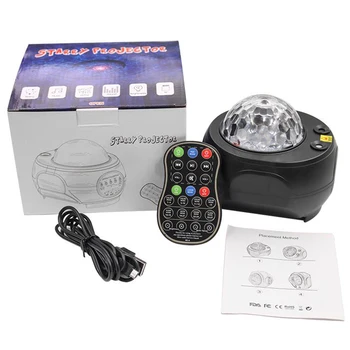 With Remote Control Home Decor Water Wave Bluetooth Music Ceiling Kids Gift LED Lamp Star Projector Atmosphere Night Light Stage 
With Remote Control Home Decor Water Wave Bluetooth Music Ceiling Kids Gift LED Lamp Star Projector Atmosphere Night Light Stage