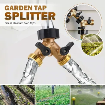 2 Way Brass Hose Faucet Manifold Garden Tap Splitter Water Segregator Pipe Divider Switcher Control Valve Y-Type Ball Valve
2 Way Brass Hose Faucet Manifold Garden Tap Splitter Water Segregator Pipe Divider Switcher Control Valve Y-Type Ball Valve