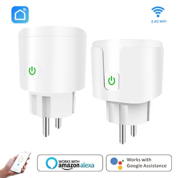 Smart WiFi Plug Adaptor 16A Remote Voice Control Power Monitor Socket Outlet Timing Function work with Alexa Google Home IFTTT
Smart WiFi Plug Adaptor 16A Remote Voice Control Power Monitor Socket Outlet Timing Function work with Alexa Google Home IFTTT