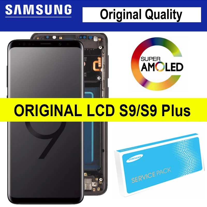 Original Super Amoled Display with frame for SAMSUNG Galaxy S9 G960 G960F S9 Plus G965 G965F LCD Touch Screen Digitizer Assembly 
Original Super Amoled Display with frame for SAMSUNG Galaxy S9 G960 G960F S9 Plus G965 G965F LCD Touch Screen Digitizer Assembly
