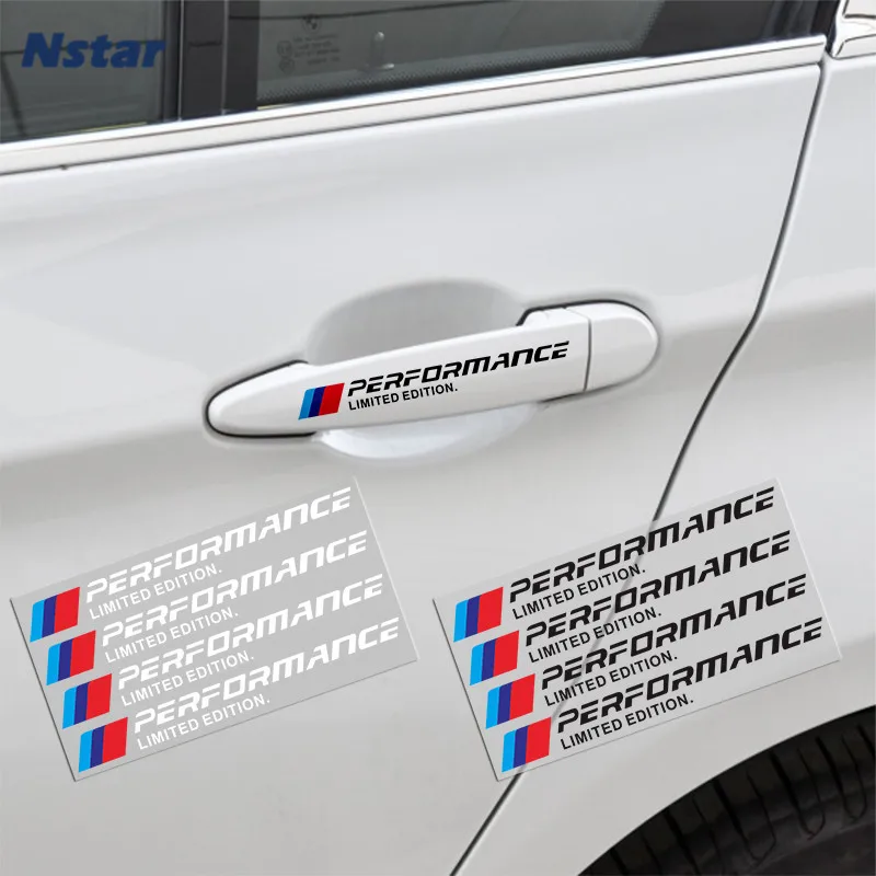 Виниловая наклейка Nstar 4 шт./лот M Performance Limited Edition автомобильная дверная ручка