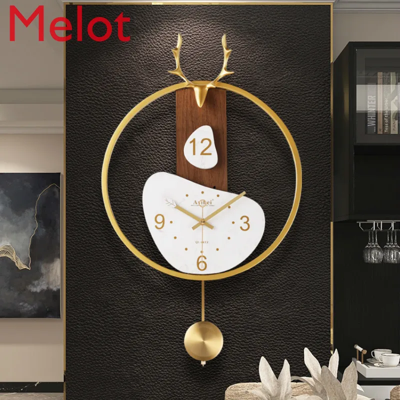 Chinese Creative Deer Head Pocket Watch Light Luxury Metal Wall Clock Ultra-Quiet Clock Living Room Clock A Sense of Niche Art
Chinese Creative Deer Head Pocket Watch Light Luxury Metal Wall Clock Ultra-Quiet Clock Living Room Clock A Sense of Niche Art