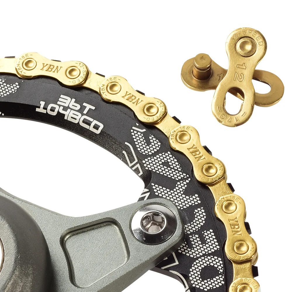 YBN AloBon Hollow out Mountain Road Bicycle 12 Speed Gold Black Diamond Chain Strap Magic Button
YBN AloBon Hollow out Mountain Road Bicycle 12 Speed Gold Black Diamond Chain Strap Magic Button