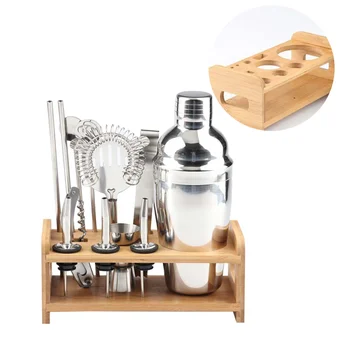 1 Set Stainless Steel Cocktail Kit Wooden Base Cocktail Mixing Kit Drink Mixer Bartender Tools (250ML)
1 Set Stainless Steel Cocktail Kit Wooden Base Cocktail Mixing Kit Drink Mixer Bartender Tools (250ML)